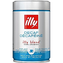 illy Decaf Kafeinsiz Öğütülmüş Toz Kahve 125 Gram Teneke Kutu