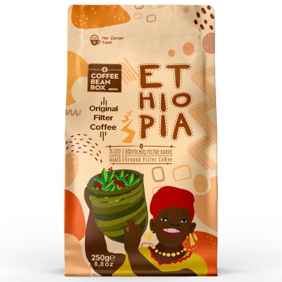 Coffee Bean Box Ethiopia Filtre Kahve 250 Gram Öğütülmüş
