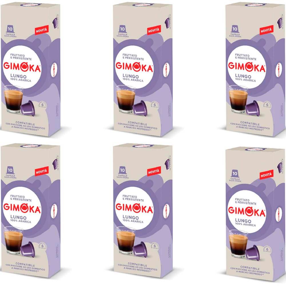 Gimoka Lungo Nespresso Kapsül 6X10 60 Kapsül