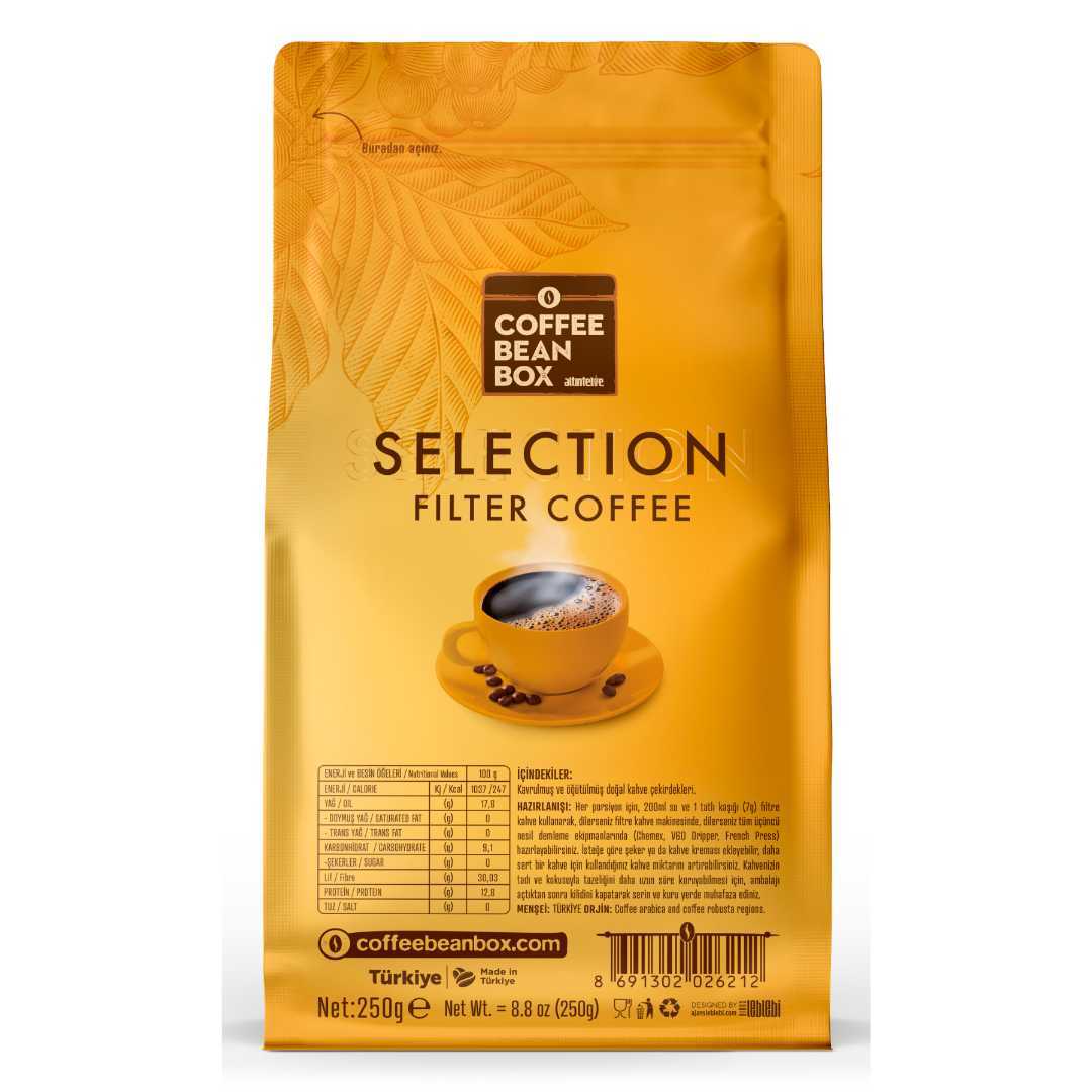 Coffee Bean Box Selection Blend Filtre Kahve 250 Gram Öğütülmüş