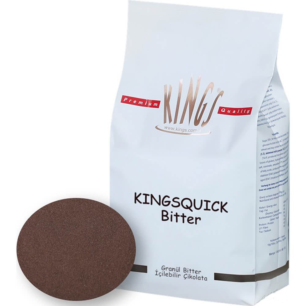 KingsQuick Bitter Granül Sıcak Çikolata 1 Kg_1