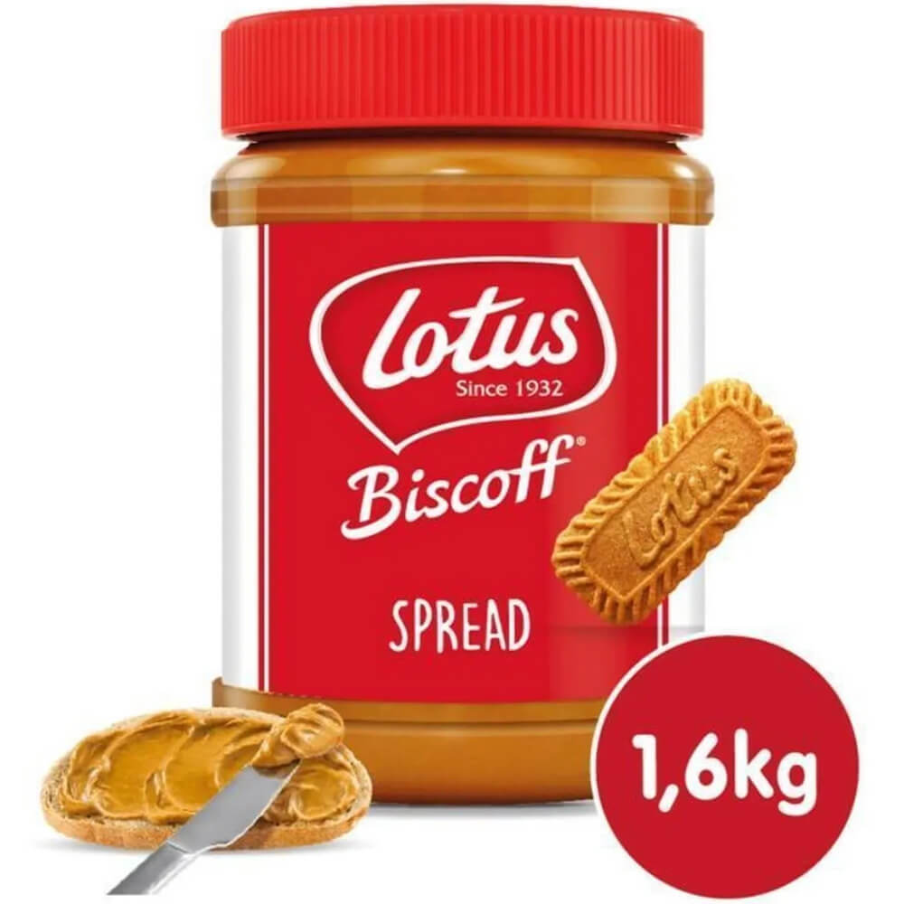 Lotus Biscoff Original Spread Sürülebilir Karamelize Bisküvi 1600 Gram____